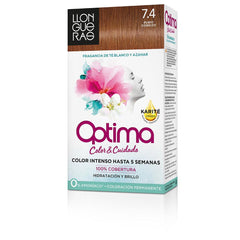 Llongueras Optima Tinte Para Cabello Permanente Passion Chocolate Cobertura Gris Superior