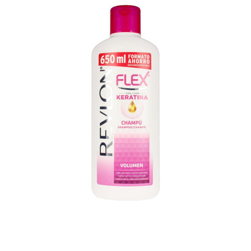 Revlon Mass Market Flex Revlon Shampoo Kératine Pour Cheveux Fins Densifiant Cheveux Plus Pleins Rapidement