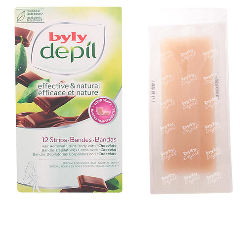 Byly Depil Chocolate Body Strips Organic Chocolate Extract