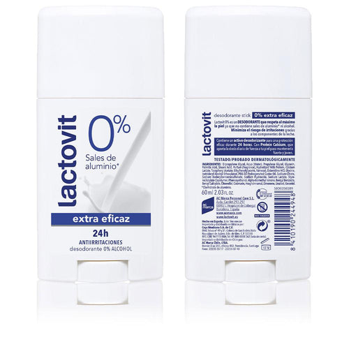 Lactovit Original Déodorant Stick Protection 24 Heures