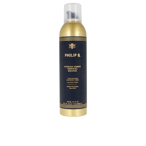 Philip B Russian Amber Mousse Voluminizadora Para Cabello Hidrata Fortalece Y Brilla