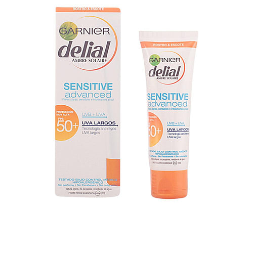 Garnier Delial Sensitive Advanced Facial Cream Spf 50 Plus Gentle Care