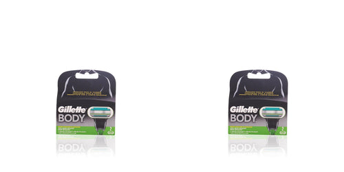Gillette Body 2 Replacement Razor Heads Sensational Slide