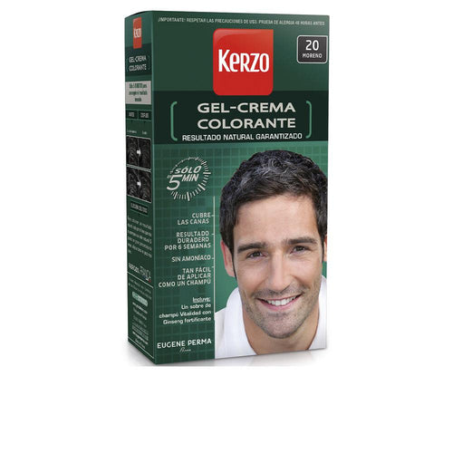 Kerzo Gel-Crema Colorante Capelli Per Uomini Senza Ammoniaca Look Naturale