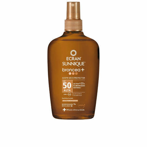 Ecran Sunnique Tanning Oil SPF50 Radiant Bronze And Protection