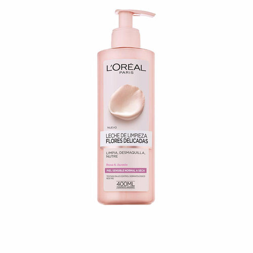L'Oréal Paris Flores Delicadas Leche Limpiadora Para Piel Sensible Nutrición Suave Y Equilibrada