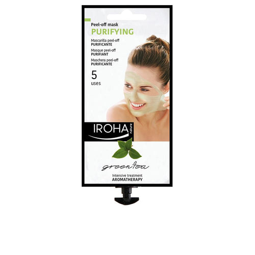 Iroha Peel Off Mask Facial Mask Purifying Green Tea Clean Skin And Glow