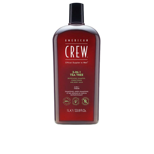 American Crew Crew Hair & Body Care 3 In 1 Shampoo Balsam Und Körperwaschgel Reine Frische Und Pflege