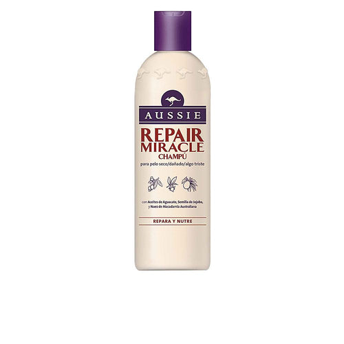 Aussie Repair Miracle Shampoo Cheveux Hydratés Et Brillants