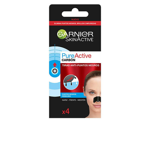 Garnier Pure Active Tiras De Carbón Para Puntos Negros Resultados Visibles Al Instante