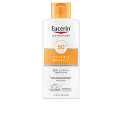 Eucerin Sensitive Protect Loción Solar Ultra Ligera SPF50 Plus Defensa Celular Máxima