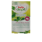 Byly Depil Strisce Viso Depilatorie A Base Di Menta E Tè Verde Cura Delicata Pelle Secca