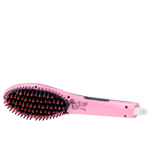 Id Italian Iditalian Ceramic And Infrared Professional Hair Straightening Brush Effortless Styling In Minutes