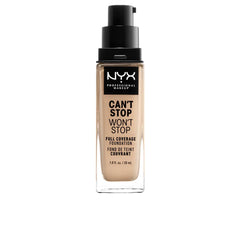 Nyx Professional Make Up Can't Stop Won't Stop Base De Maquillaje Full Coverage Cobertura Perfecta Todo El Día