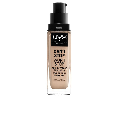 Nyx Professional Make Up Can't Stop Won't Stop Base De Maquillaje Full Coverage Cobertura Perfecta Todo El Día