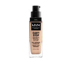 Nyx Professional Make Up Can't Stop Won't Stop Base De Maquillaje Full Coverage Cobertura Perfecta Todo El Día