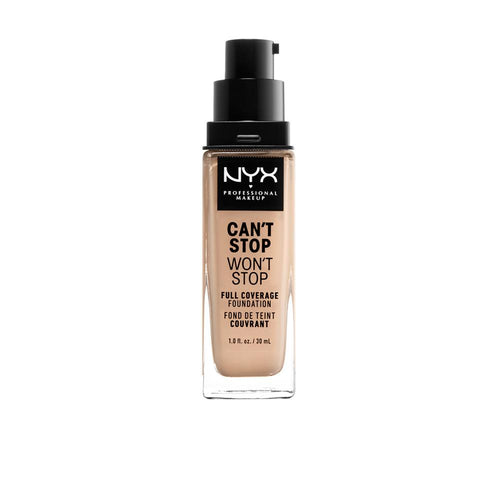 Nyx Professional Make Up Can't Stop Won't Stop Base De Maquillaje Full Coverage Cobertura Perfecta Todo El Día