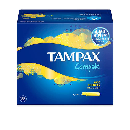 Tampax Tampax Compak Tampon Régulier Protection Hygiénique Optimale