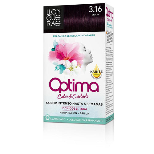 Llongueras Optima Tinte Para Cabello Permanente Passion Chocolate Cobertura Gris Superior