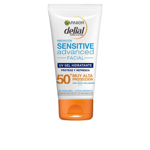 Garnier Delial Sensitive Advanced Gel Viso SPF50 Protezione Solare Idratante Protezione Totale UVA UVB