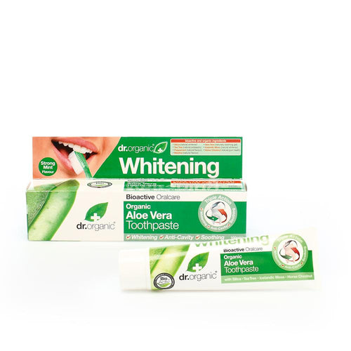 Dr Organic Aloe Vera Dr Organic Dentifrice Sourire Éclatant Protégé