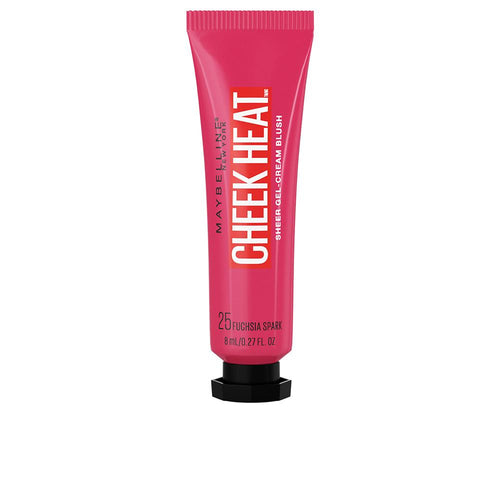 Maybelline Cheek Heat Gel Cream Blush Rose Flash Toque Translúcido Radiante Para Todos