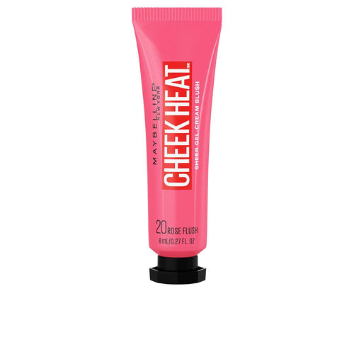 Maybelline Cheek Heat Gel Cream Blush Rose Flash Toque Translúcido Radiante Para Todos