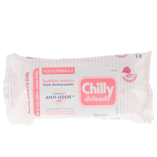 Chilly Delicado Lingettes Intimes Fraîcheur Naturelle Chaque Jour