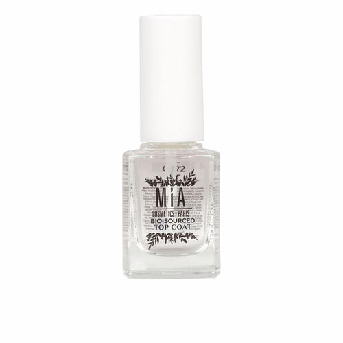 Mia Cosmetics Paris Bio-Sourced Top Coat For Nails Durable Natural Shine