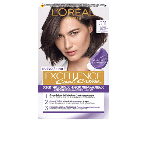 L'Oréal Paris Excellence Cool Coloración De Cabello Tecnología Violeta Innovadora
