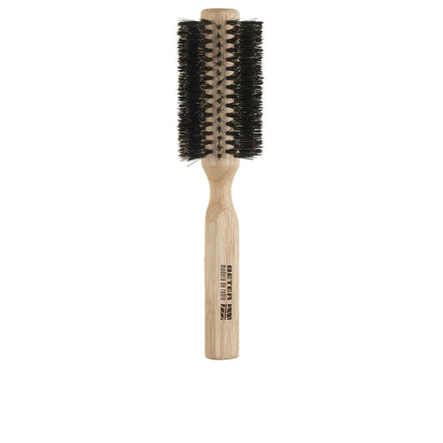 Beter Beter Cepillo Cabello Cepillo Redondo De Madera De Roble Con Mezcla De Cerdas Cabello Sano Y Protegido