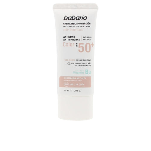 Babaria Solar Multiproteccion Crema Color Anti Macchie Protezione Totale Per Viso