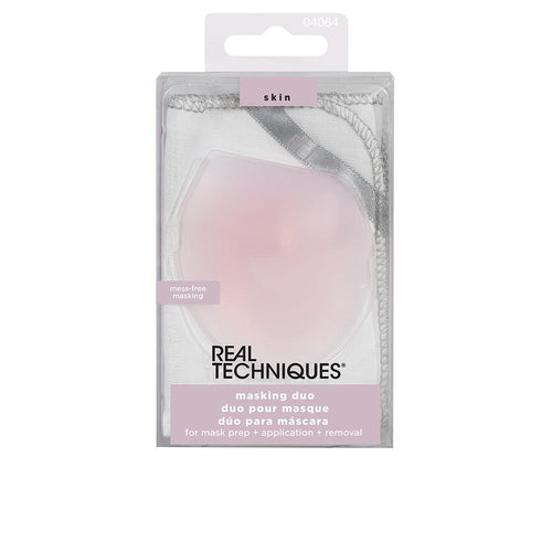 Real Techniques Masking Duo Facial Mask Applicator Kit Smooth And Flawless Application