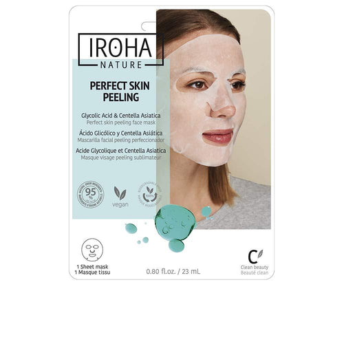Iroha Tissue Mask Maschera Peeling Viso Acido Glicolico Centella Asiatica