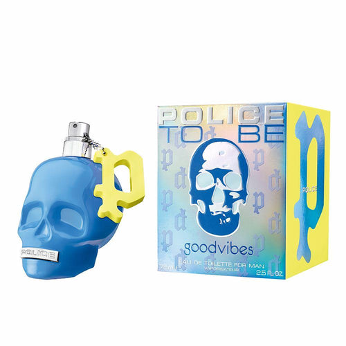 Police To Be Good Vibes Eau De Toilette Perfume Esencia Azul Eléctrica