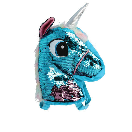Inca Mochila Lentejuelas Zaino Unicorno Magia Di Sequins Reversibili