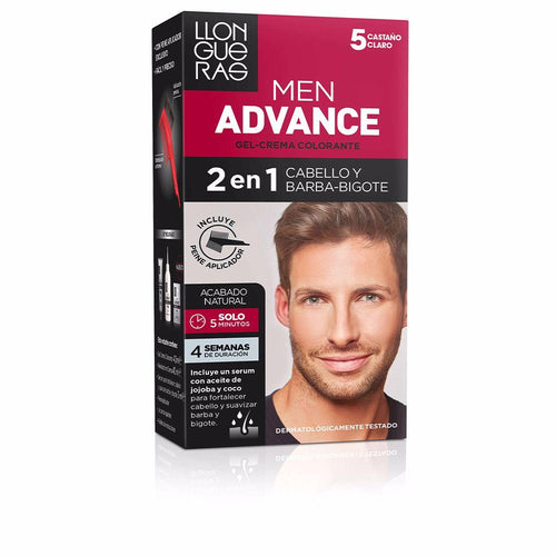 Llongueras Men Advance Crema Tinteadora Para Cabello Castaño Color En 5 Minutos