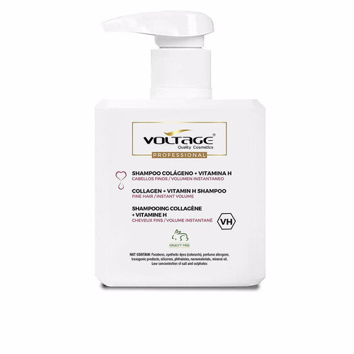 Voltage Cosmetics Colágeno + Vitamina H Shampoo Pour Des Cheveux Renforcés