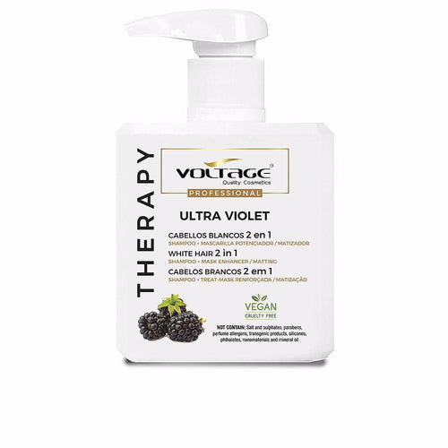 Voltage Cosmetics Therapy Ultra Violet Shampoo Masque Pour Cheveux Blancs Neutralise Les Tons Jaunes