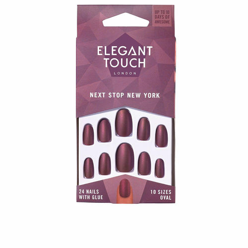 Elegant Touch Polished Colour Vernis À Ongles Avec Colle Mink Nude