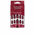 Elegant Touch Polished Colour Coffin Nails With Adhesive Chic Manicure Experience