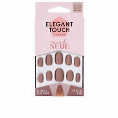 Elegant Touch Polished Colour Esmalte De Uñas Con Pegamento Mink Nude
