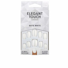 Elegant Touch Polished Colour Kit De Uñas Squoval Rojo Intenso Tendencia TikTok Uñas Perfectas