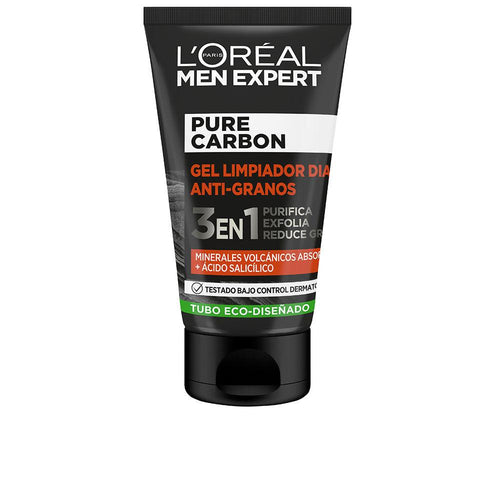 L'Oréal Paris Men Expert Gel Limpiador Purificante De Carbón Anti Imperfecciones Piel Clara Y Radiante