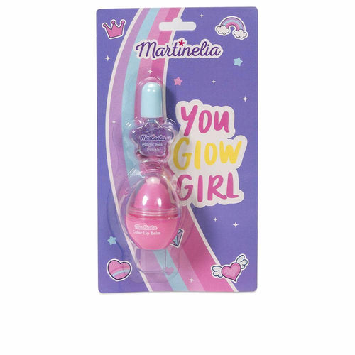 Martinelia Super Girl Set Cosmetici Smalto E Balsamo Unghie Perfette Labbra Incantevoli