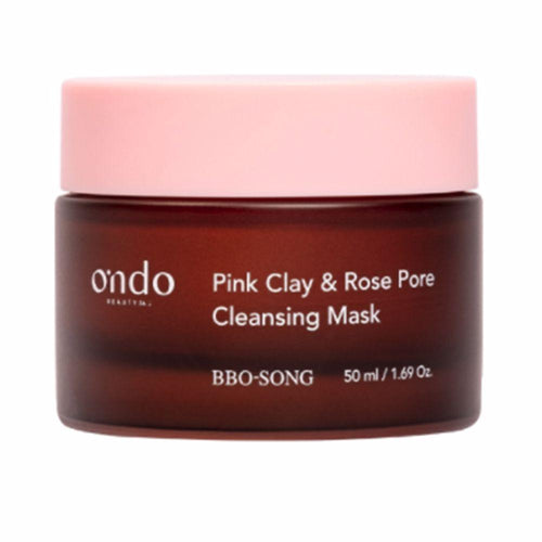 Ondo Beauty 36.5 Pink Clay & Rose Pore Reinigungsmaske Strahlende Haut Erneuerung