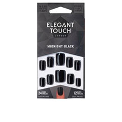 Elegant Touch Core Colour Kunstnägel Mit Kleber Squoval Midnight Black