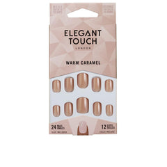 Elegant Touch Core Colour Kunstnägel Mit Kleber Squoval Midnight Black