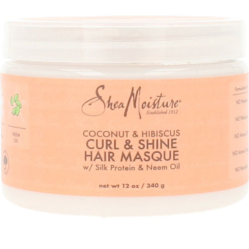 Shea Moisture Coconut & Hibiscus Maschera Per Capelli Ricci E Lucenti