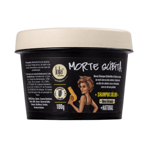 Lola Cosmetics Morte Súbita Shampoo Solido Esfolia E Riequilibra Cuoio Capelluto
